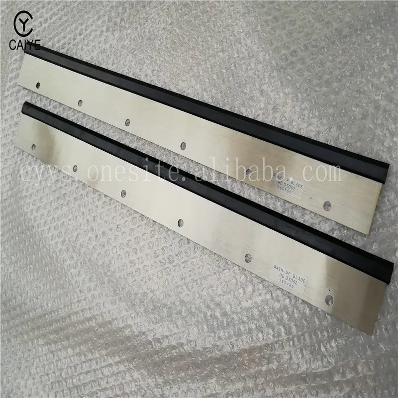 GTO52 Heidelberg Repuestos Maquinaria de Impresión 69.010.180 Cuchillas de Lavado 6 Orificios 560X60X0.5MM