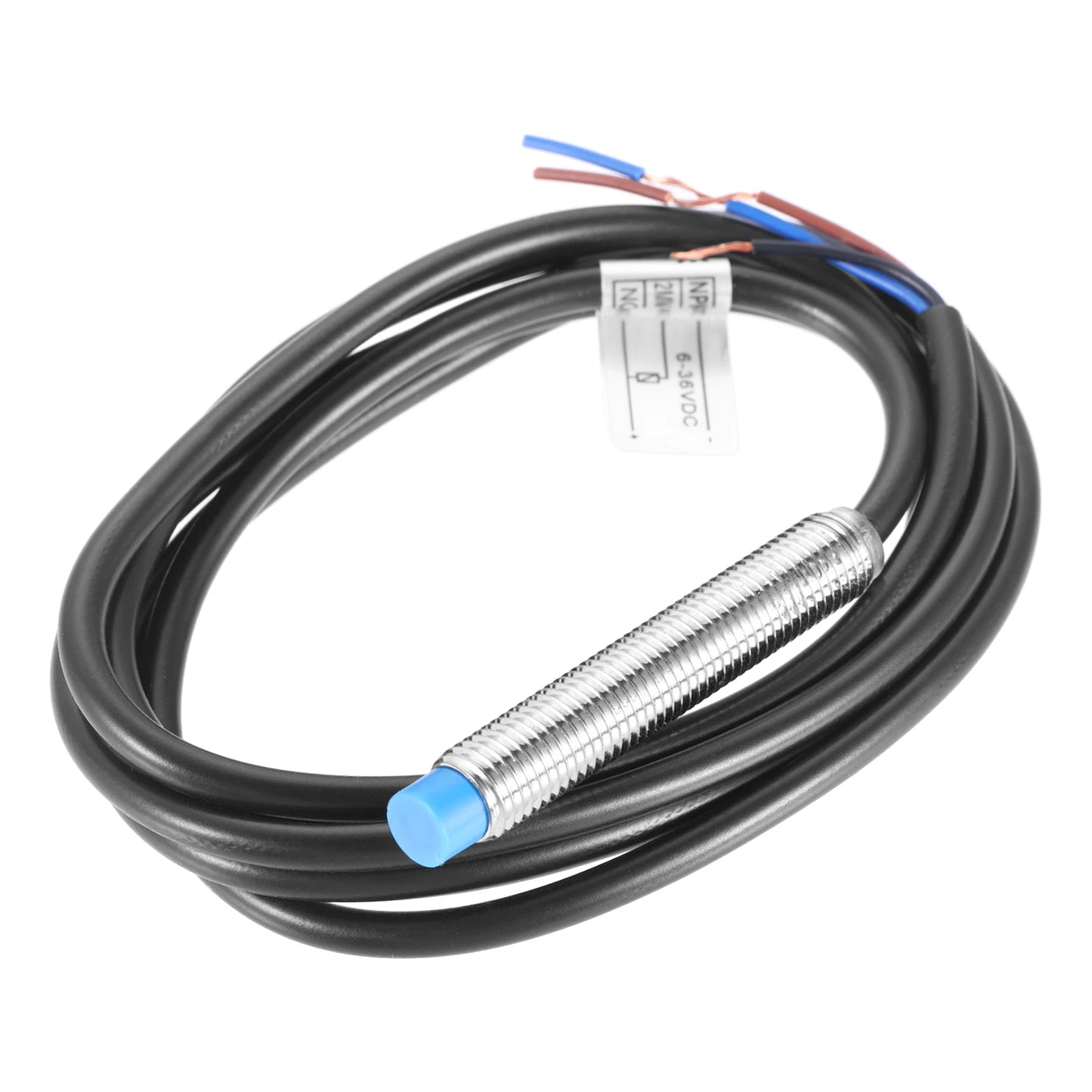 5Pcs Replacement LJ8A3-2-Z/BX NO Normally Open NPN Inductive Proximity Sensor Switch M8 Detector 2mm DC6V-36V 3 Wire
