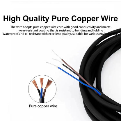 Cloweit M8/M12 All Metal Encapsulated Proximity Switch Sensor Inductive Three Wire NPN Normally Open