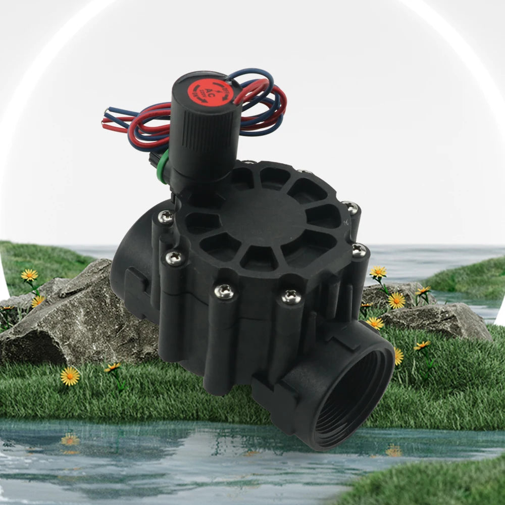 DN15 DN20 DN25 1/2" 3/4" 1" Normally Closed Solenoid Valve AC220V DC12V  Nylon Valve For Farm Garden Landscape Irrigation