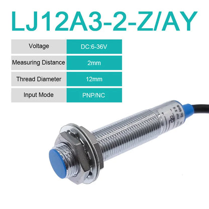 10PCS Inductive Proximity Switch LJ12A3-4 BX BY AX AY LJ12A3-4-J/EZ NPN Z/CY  PNP Sensor NO NC DC6~36V 4mm Detection Distance