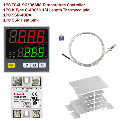 New Intelligen Digital PID Thermostat SSR Relay Voltage Output Universal Input Heating Cool ing Temperature Controller Regulator