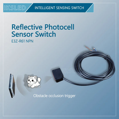 E3Z-R61 Photoelectric Switch DC 12~24V Diffuse Reflection Infrared Switch Diffuse Reflective Sensor