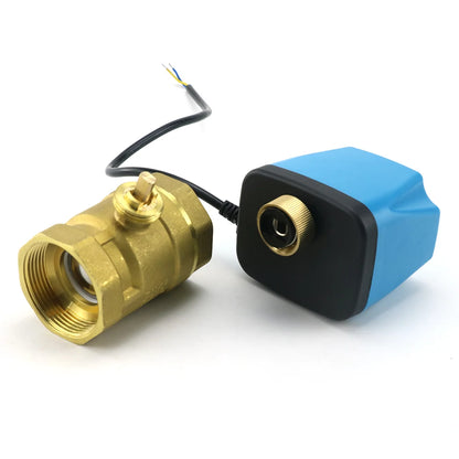 1/2" 3/4" 1" 2" Normally Closed Motorized Ball Valve 220V 12V 24V 2-Wire Brass Electric Solenoid Valve DN15 DN20 DN25 DN32