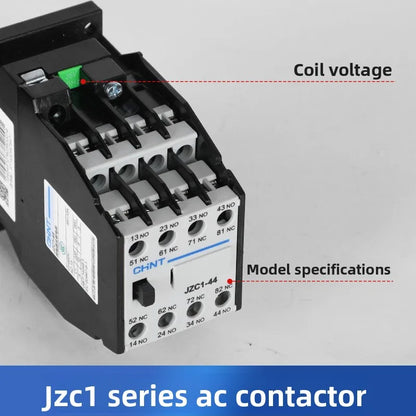 Chint JZC1-44 AC Contactor Relay 4NO 4NC 24V 36V 110V 220V 380V Coil for Industrial Control
