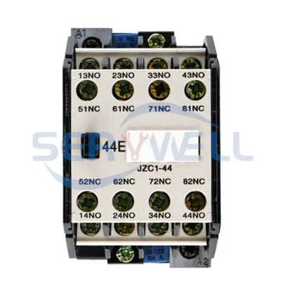 1Pc JZC1-44 AC Contactor Type Intermediate Relay 220V 10A Coil 3Phase 3P 4NO+4NC 35mm DIN Rail AC24V/36V/110V/220V/380V