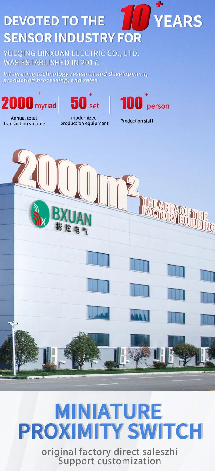 BXUAN M18 Inductive Proximity Switch Sensor Flush DC 10-30V AC90-250V NPN PNP NO NC output