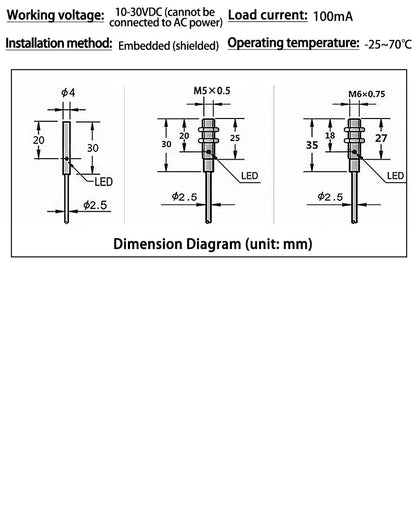 SN04-N-A-P Proximity Switch Sensor Three-wireDC AC NPN PNP Normally Open Light LJ4/5/6-A3 Square Metal Induction Sensor TL-Q5MB1