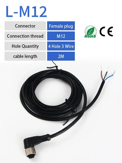 GTRIC M30 Connector Inductive Proximity Sensor M12 4pins Plug-in Flush Non-Flush Industrial Non-contact Metal Switch NPN PNP