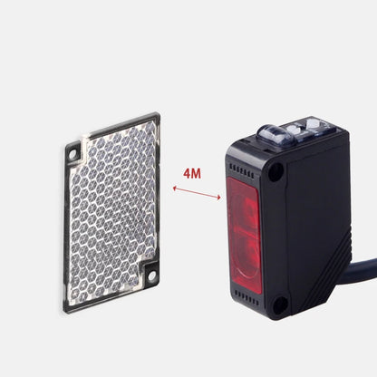 BXUAN E3Z infrared diffuse reflection photoelectric switch sensor NPN PNP NO+NC Sn: 10cm-30cm lens reflection optical sensor