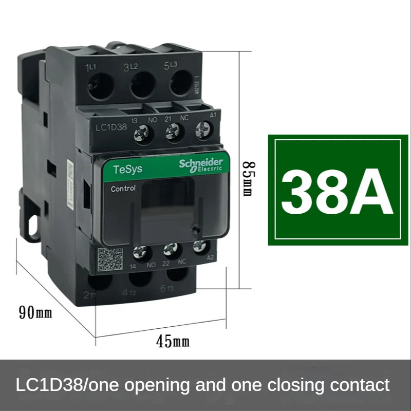 Schneider Three-Pole AC Contactors LC1D Series Black 24V 220V 380V Industrial Switching Relays LC1D09 LC1D25 LC1D38 B7C F7C M7C