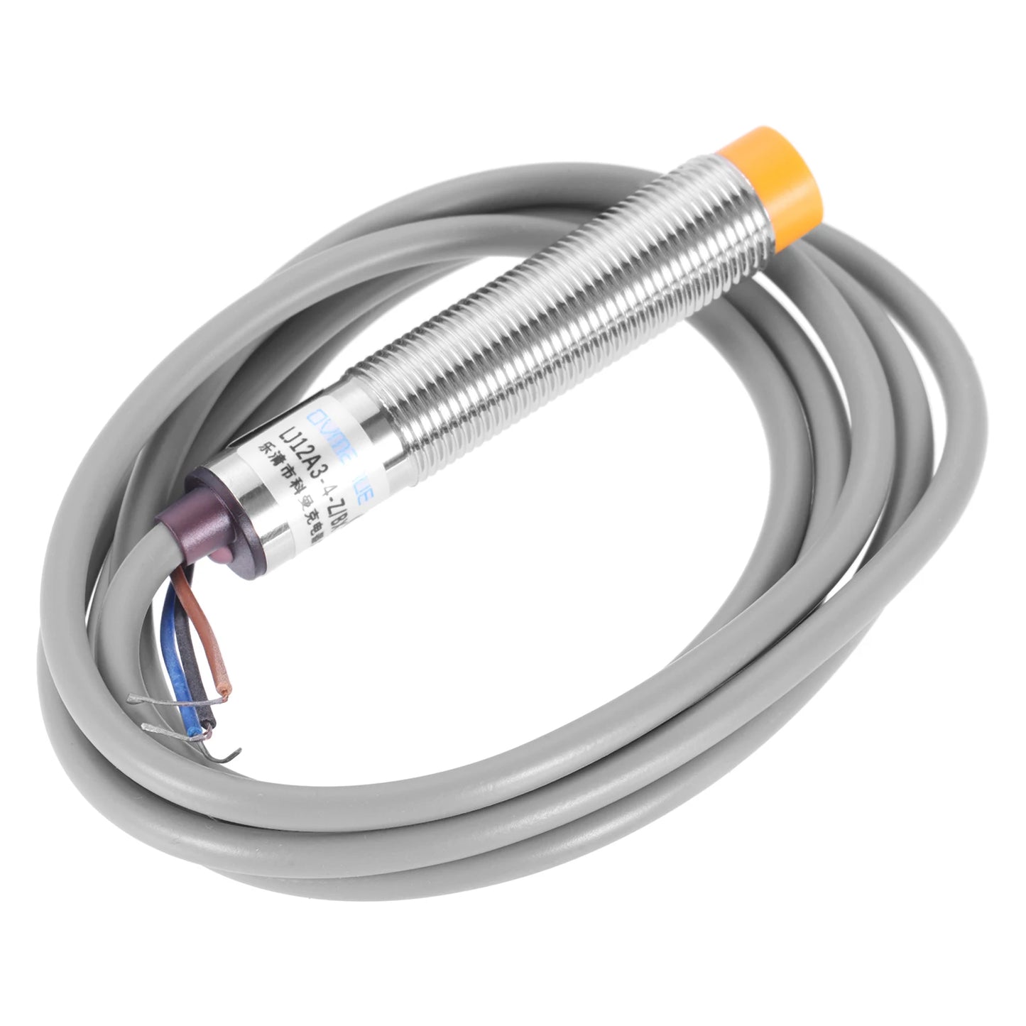4Pcs Inductive Proximity Sensor M12 Normally Open Detection Approach Switch 4mm Detecting Distance NPN NO DC6V-36V LJ12A3-4-Z/BX