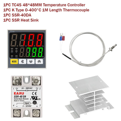 New Intelligen Digital PID Thermostat SSR Relay Voltage Output Universal Input Heating Cool ing Temperature Controller Regulator