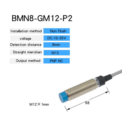 M12 Proximity switch sensor analog output NPN PNP Inductive proximity sensor 24V