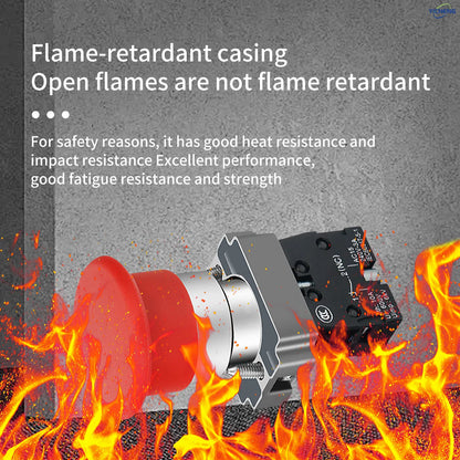 10Pcs 22mm Spring Return Push Button Switch,for Home or Industrial Equipment, Operating Rooms, Distribution Boxes.