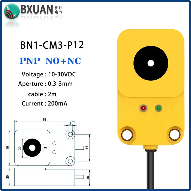 Ring proximity switch sensor 12-24VDC IP67 waterproof Inductive type Detecting metal count NPN or PNP