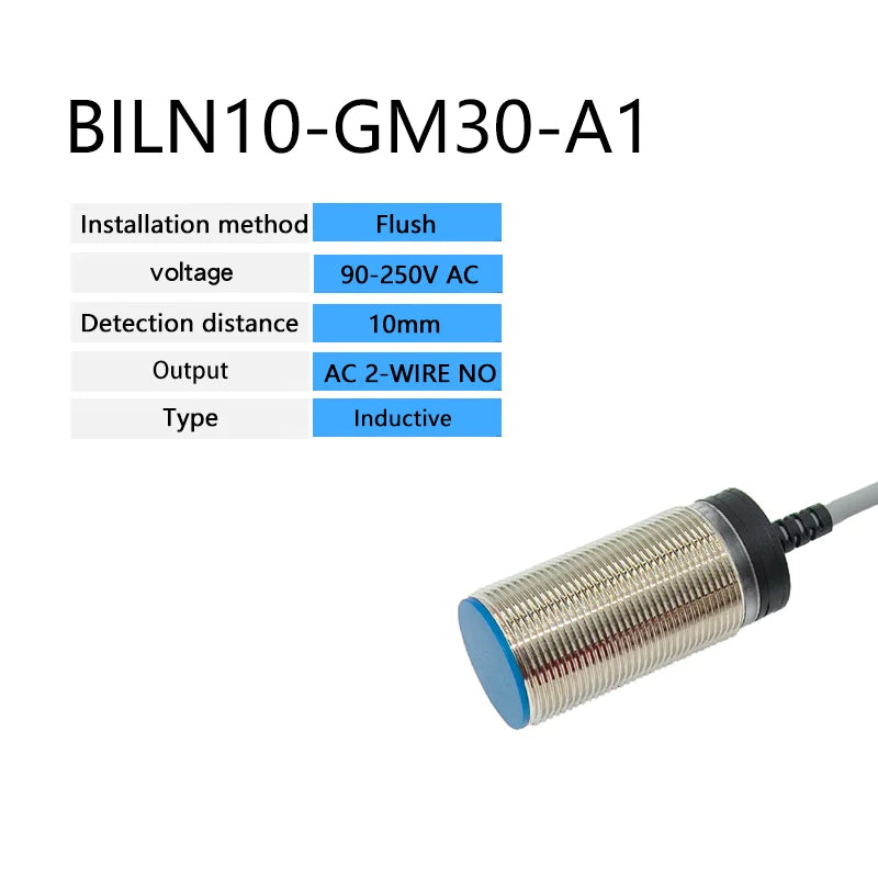 M30 Inductive proximity switch sensor Flush 10-30VDC 10mm detection distance PNP or NPN