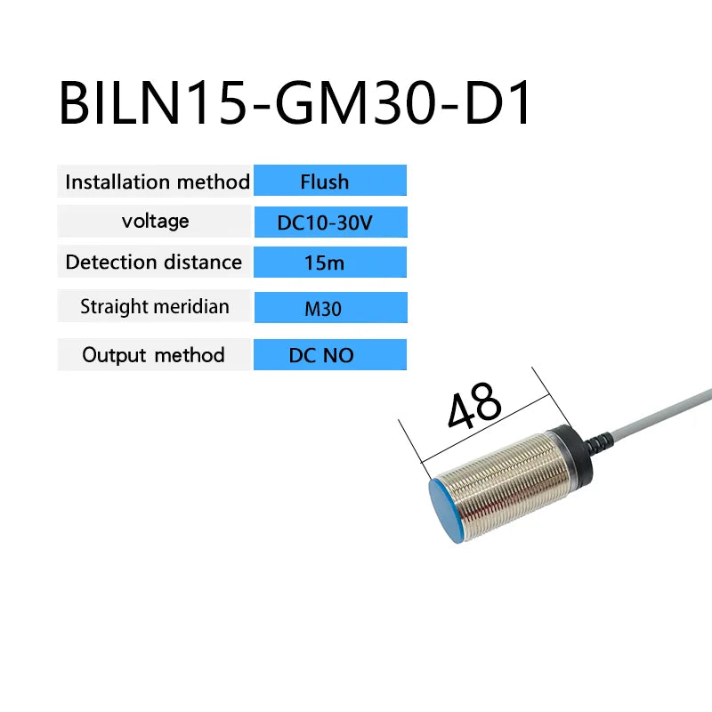 BXUAN M30 Inductive Proximity Switch Sensor Flush DC 10-30V AC90-250V NPN PNP NO NC output