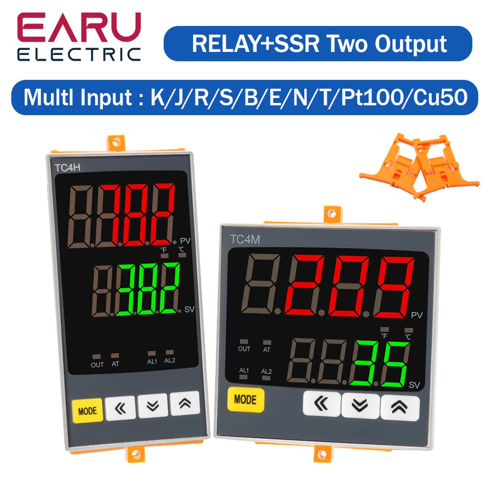 Controlador de Temperatura PID Digital, Salida SSR/Relé/Voltaje, Entrada Universal, Calentar/Enfriar