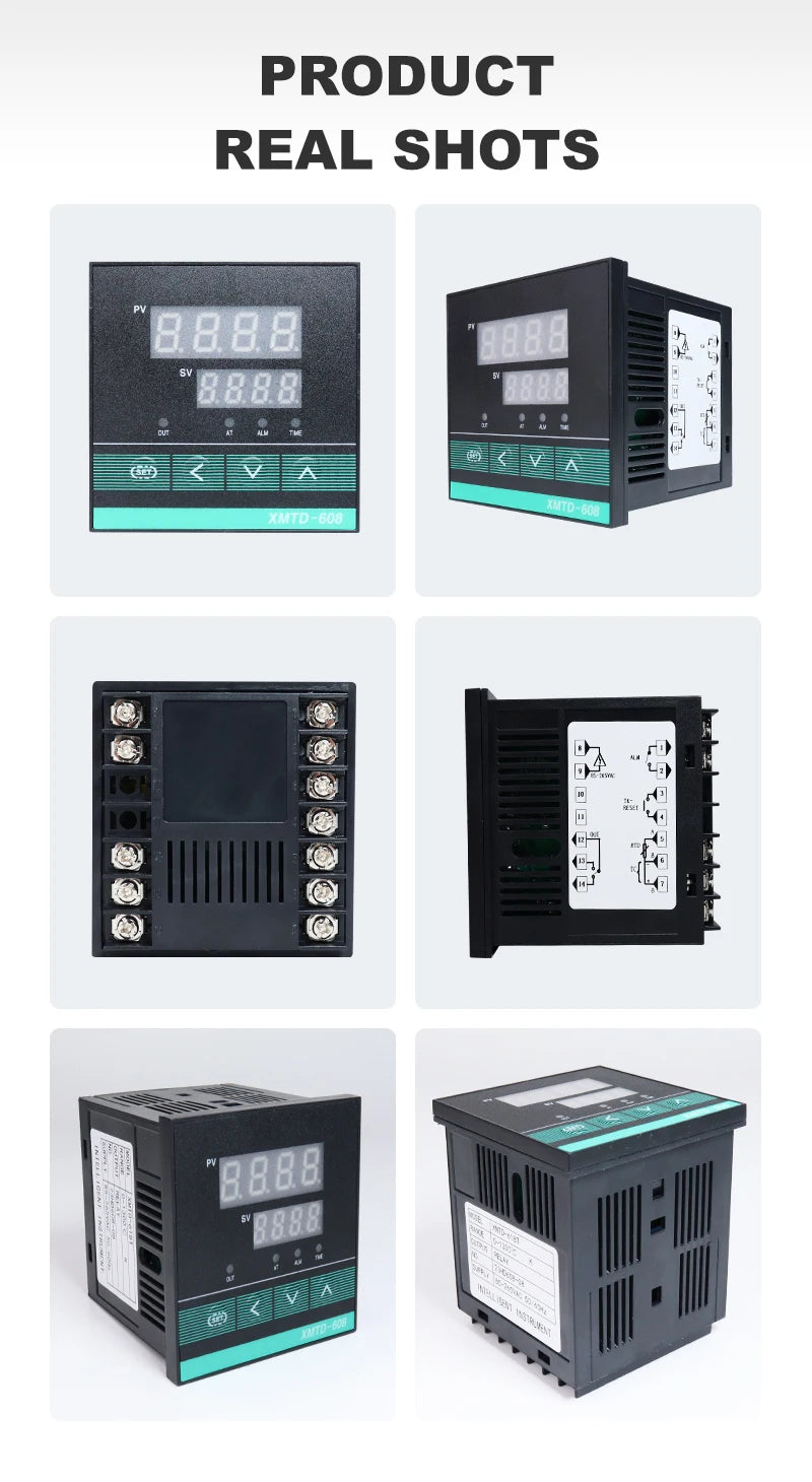 XMTD-608 PID Time Temperature Controller 1300℃ Digital Display Thermoregulator Thermostat 85-265vac with 0-9999min Timer Control