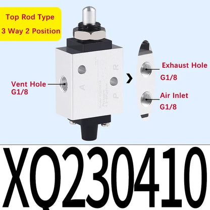 Xinyi type XQ230410 XQ25061 230610 250410 Two Position Three Way Top Stem Valve Pneumatic Mechanical Valve