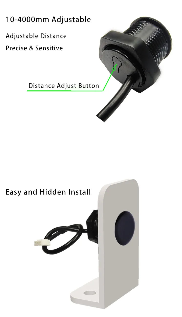 XKC-KL200 Laser Ranging Distance Sensor Human Proximity Diffuse Reflection Photoelectric Motion Sensor
