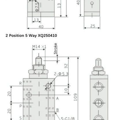 Xinyi type XQ230410 XQ25061 230610 250410 Two Position Three Way Top Stem Valve Pneumatic Mechanical Valve