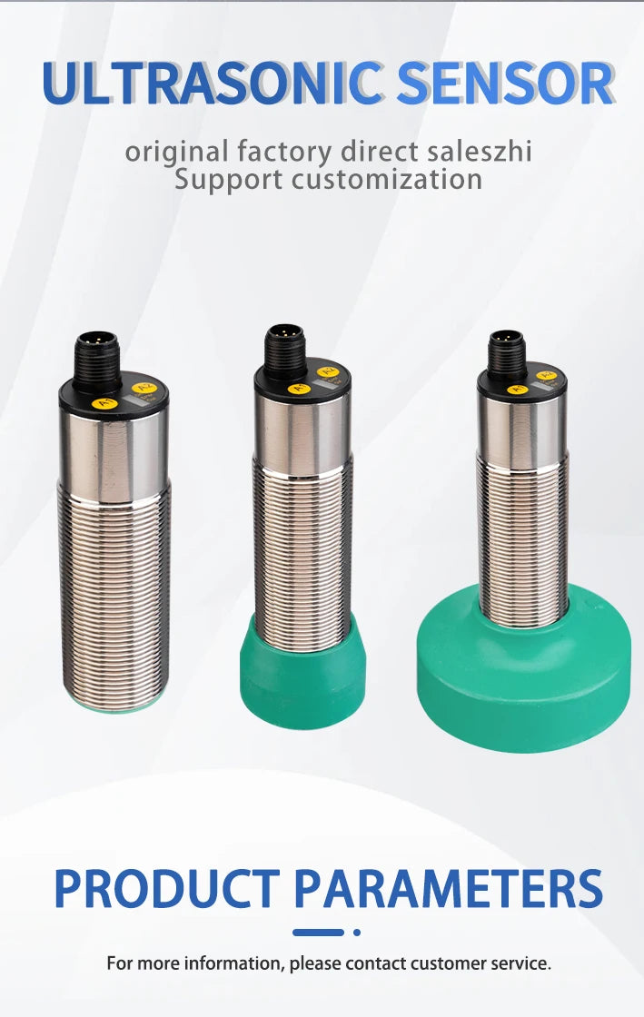 ultrasonic sensor detection range 8000mm 24VDC GM30 NPN PNP non-contact liquid level detection proximity sensor induction switch