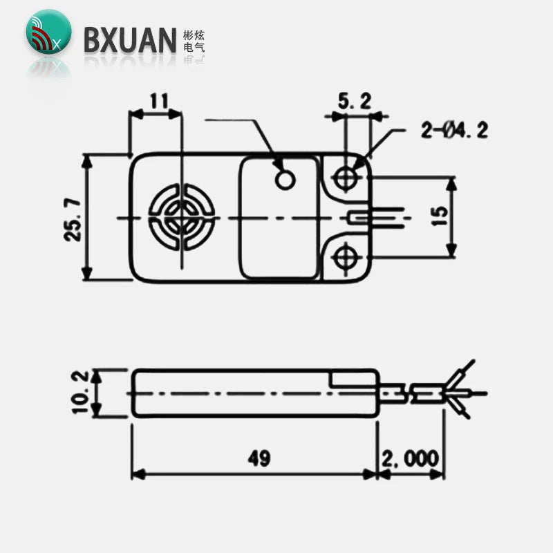 PFI25-8DN 12-24VDC/100-250VAC NPN PNP 8mm sensing range Rectangular Flat-type Inductive Proximity Switche Sensor