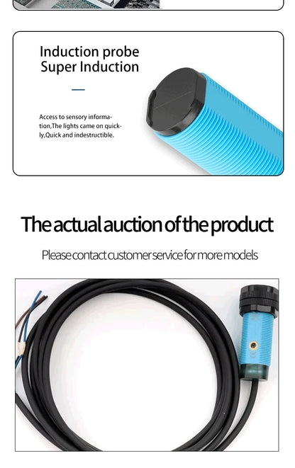 Long Range Sensing Range 1M Photoelectric proximity switch sensor 10-30V DC NPN PNP NO IP67 waterproofNC