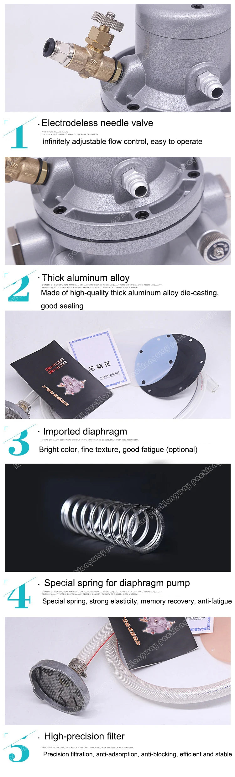 Bomba de Circulación de Tinta/Agua Neumática de Una Vía para Máquina de Impresión Flexo/Máquina para Fabricar Cartón