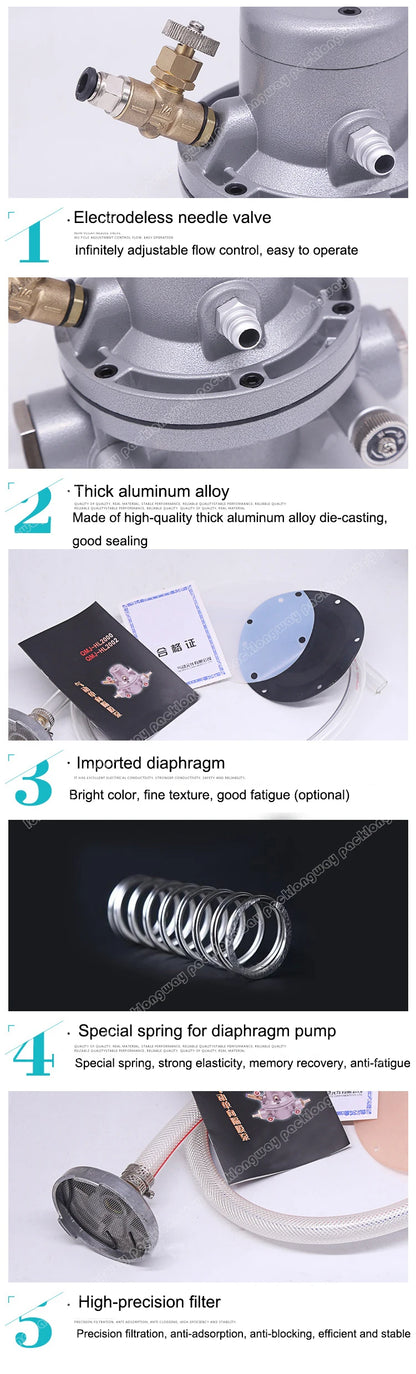 Bomba de Circulación de Tinta/Agua Neumática de Una Vía para Máquina de Impresión Flexo/Máquina para Fabricar Cartón