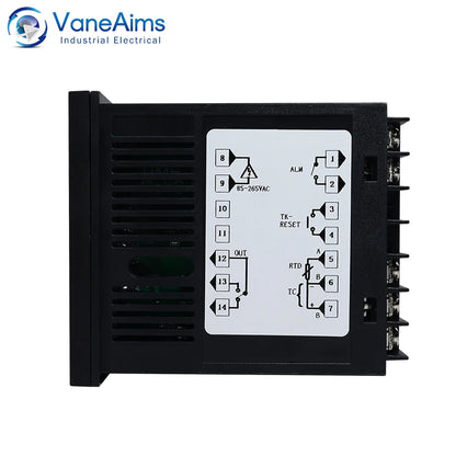 Controlador de Temperatura PID XMTD-608 con Temporizador 0-9999min, Display Digital, 1300°C, 85-265VAC
