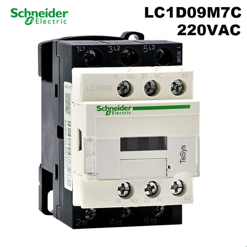 Schneider-Industrial Electrical Control Equipment, AC Contactors, LC1D Series, BC7, F7C, M7C, Q7C, 24V, 110V, 220V, 380V