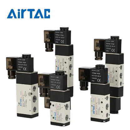 4v210-08 Original AirTac Brand Pneumatic Electric Solenoid Valve Directional Control Air Magnetic Valve DC 12V 24V 220V 4v210