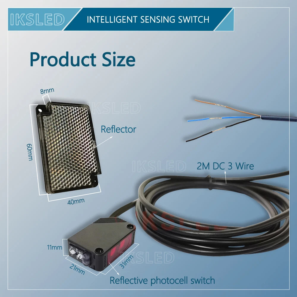 E3Z-R61 Photoelectric Switch DC 12~24V Diffuse Reflection Infrared Switch Diffuse Reflective Sensor