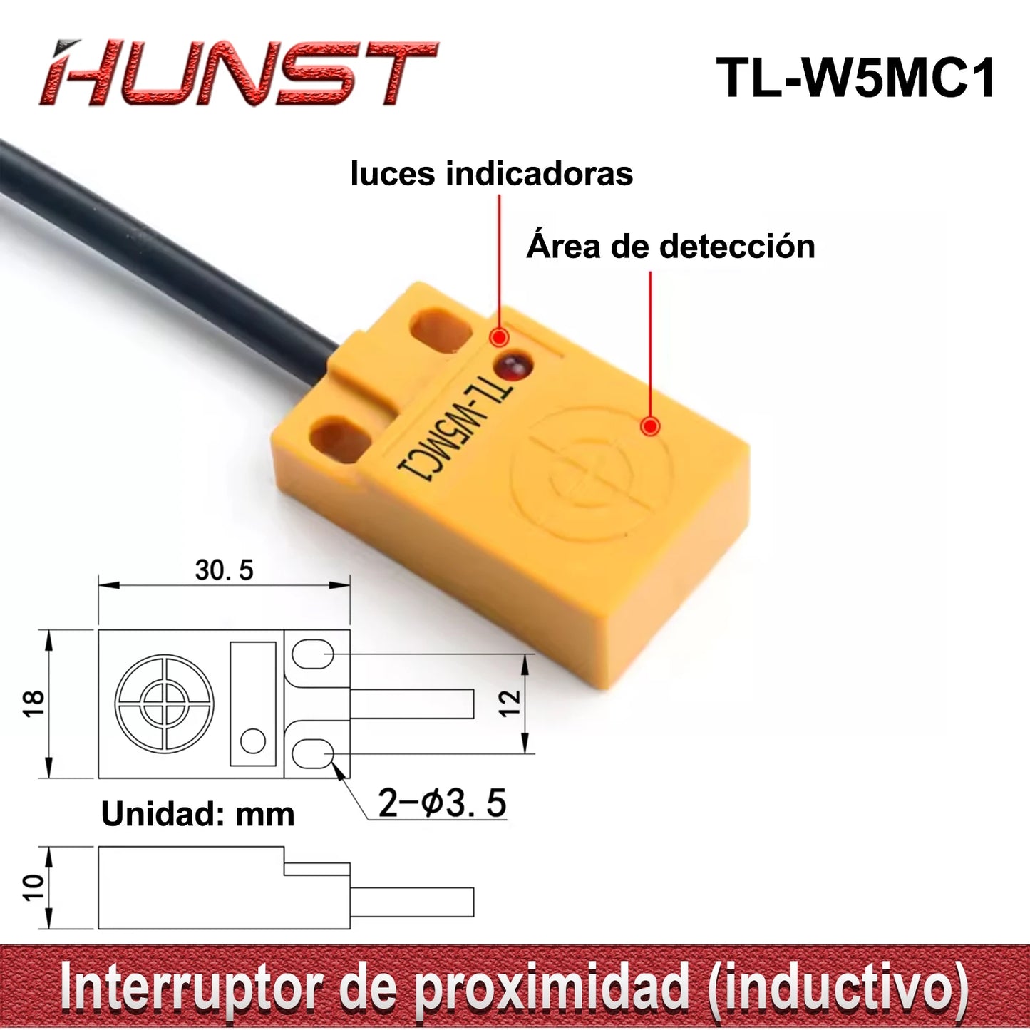 TL-W5MC1 5mm Approach Sensor NPN Inductive Proximity Sensor DIY Parts CNC Laser Endstops Limit Switch NPN Touch Switch