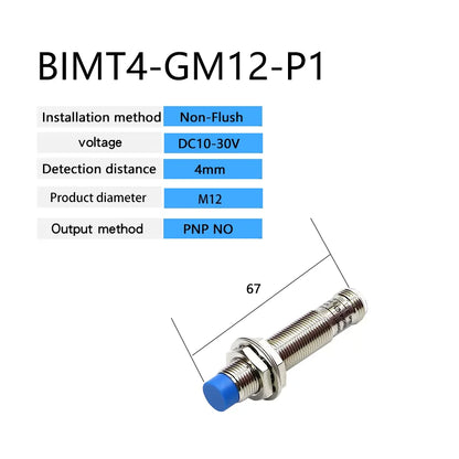 M12 Inductive Proximity Switch Sensor Non-Flush DC 10-30V AC90-250V NPN PNP NO NC output