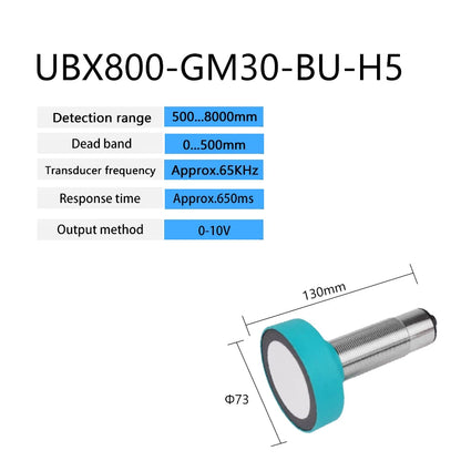 ultrasonic sensor detection range 8000mm 24VDC GM30 NPN PNP non-contact liquid level detection proximity sensor induction switch