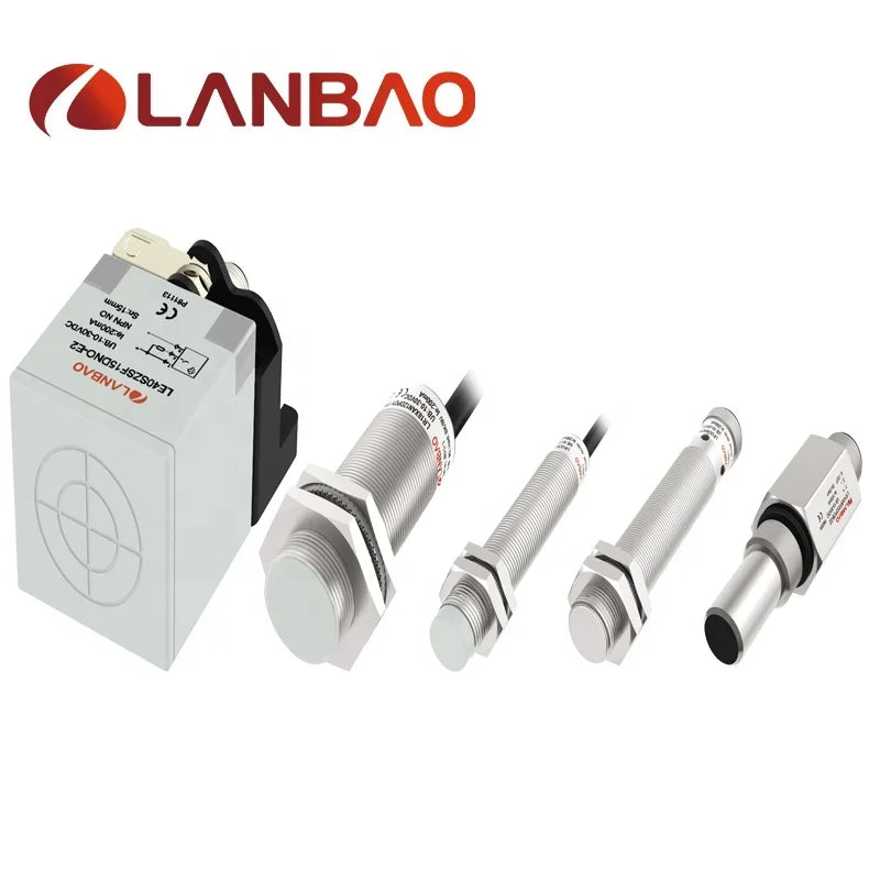 Lanbao NPN PNP 4 Wires DC 10-30V M12 Auto Inductive Proximity Sensor With CE UL Certification