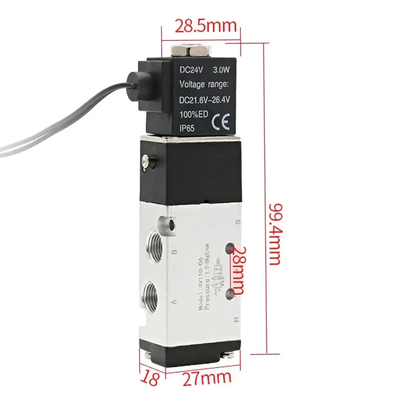 Pneumatic Solenoid Valve 4V110-06 Manifold Stations Multi-way Combination DC12V 24V AC220V 5 port 2 position Solenoid Valves