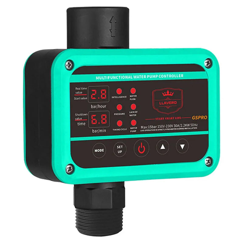 Controlador de Presión Inteligente GS Pro para Bomba de Agua, 0-10 bar, 2.2 kW, Rosca G1