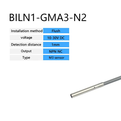 M3 small Proximity switch sensor IP67 waterproof NPN or PNP Unthreaded 24VDC Detecting metals