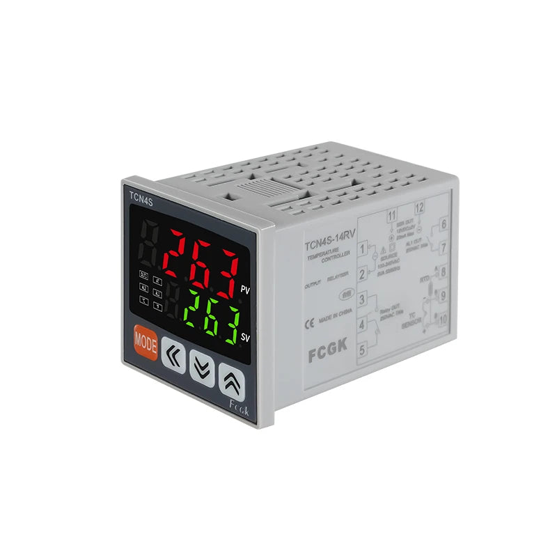 Controlador de Temperatura PID Digital TC4S/TC4H/TC4M, Salida SSR+Relé, Entrada Universal, 110/220VAC