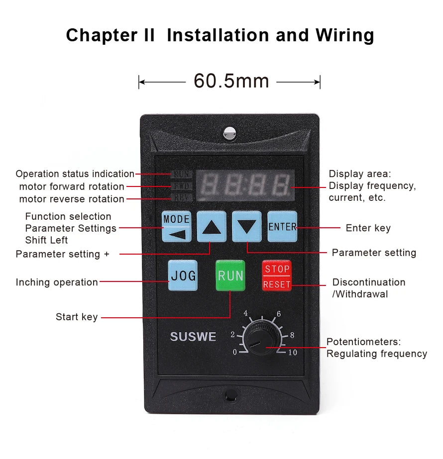 Mico Frequency Converter 750W VFD Single Phase 220V Input 3 Phase 220V Output RS485 Inverter for Ac 3 Phase Motor Drive