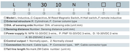 GTRIC Inductive Proximity Sensor M30 Series M12 4pins Plug-in Connector Type NPN PNP Flush Industrial Non-contact Metal Switch