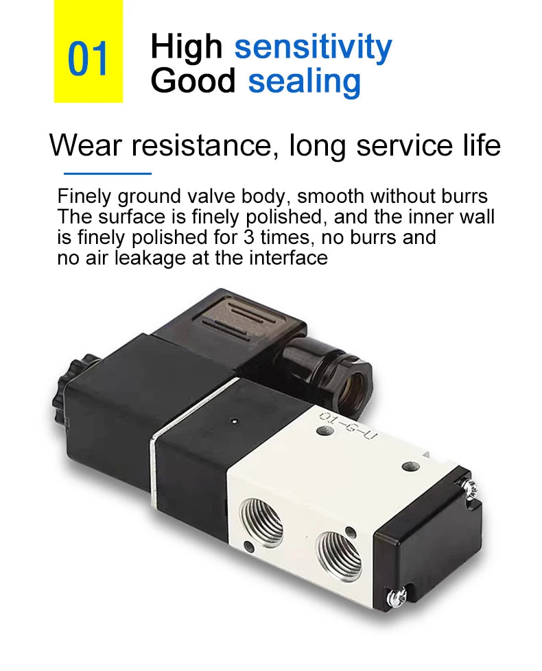 Pneumatic Solenoid Valve 3V210-08 DC12V DC24V AC110V AC220V 3 Way 2 Position Air Directional Control Valve  Gas Magnetic Valve