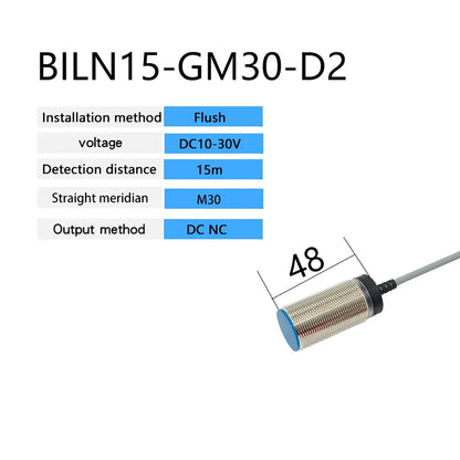 BXUAN M30 Inductive Proximity Switch Sensor Flush DC 10-30V AC90-250V NPN PNP NO NC output