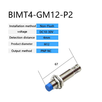 M12 Inductive Proximity Switch Sensor Non-Flush DC 10-30V AC90-250V NPN PNP NO NC output