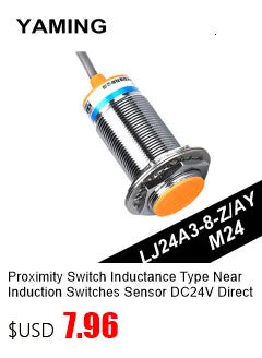 Inductive Metal Proximity Switch M30 Sensor DC Three Line PNP/NPN Normally Open LJ30A3-10-Z/BY Detecting Distance 10mm